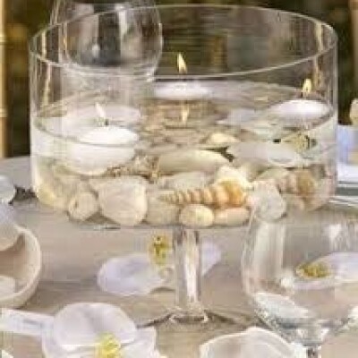 Coquillages assortis pour Bougie Gel